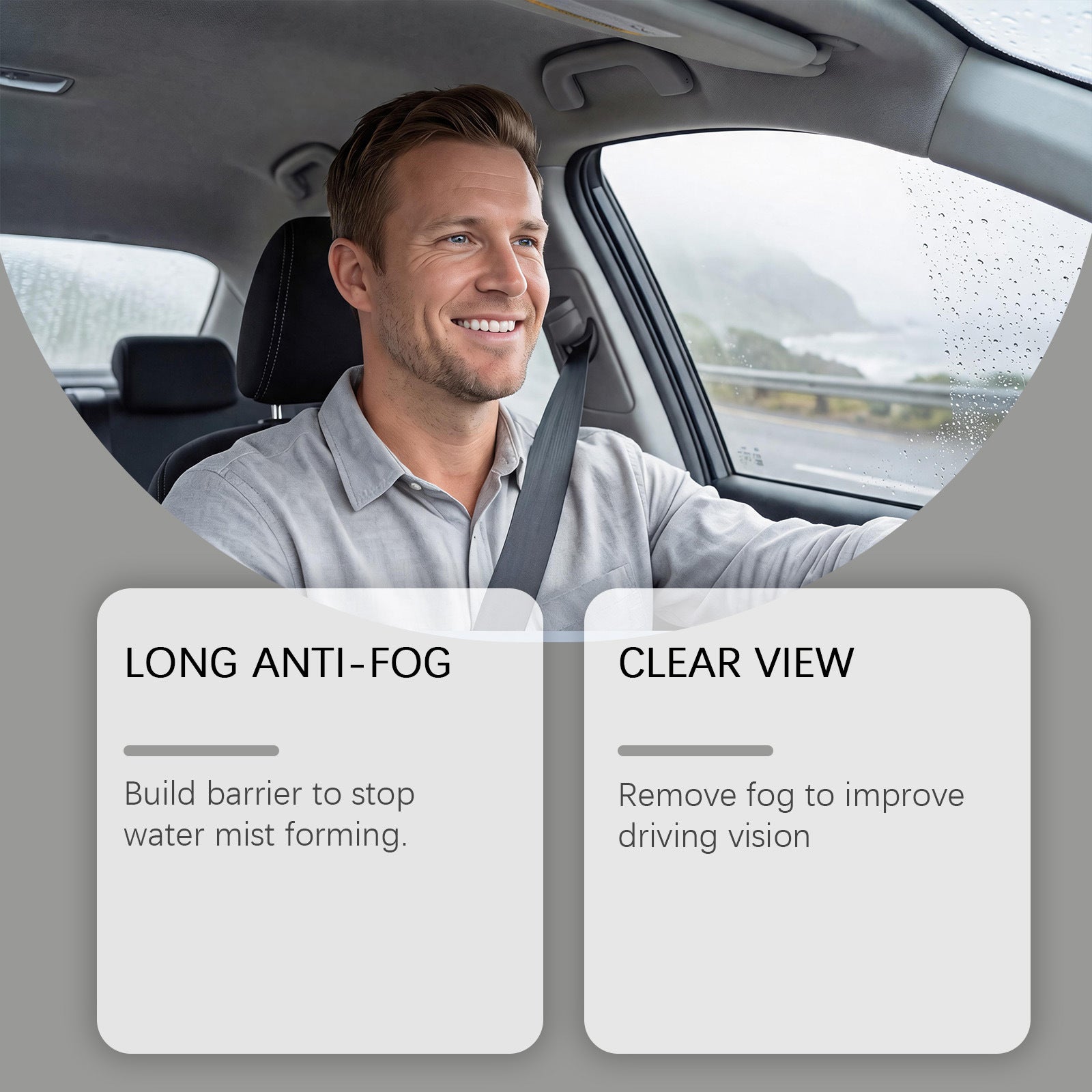 Anti-Beschlag & Hydrophobes Spray für Autoscheiben