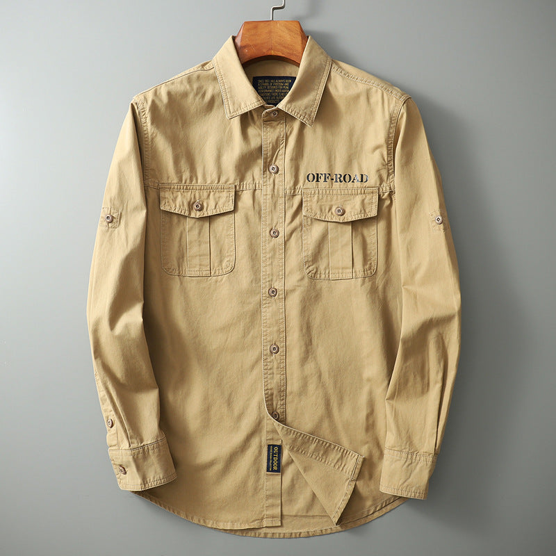 Langärmliges, lockeres Shirt in Einfarbigem – Bild 4 | LuxeStyle
