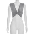Sexy Tanktop mit tiefem V-Ausschnitt – Bild 1 | LuxeStyle