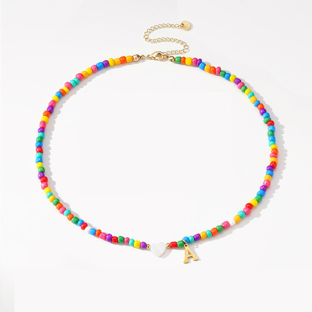 Luxus-Herz-Kette mit Perlen