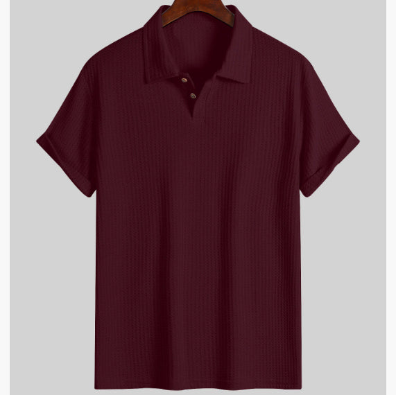 Herren Hemd Kurzarm Strick Raute – Bild 14 | LuxeStyle