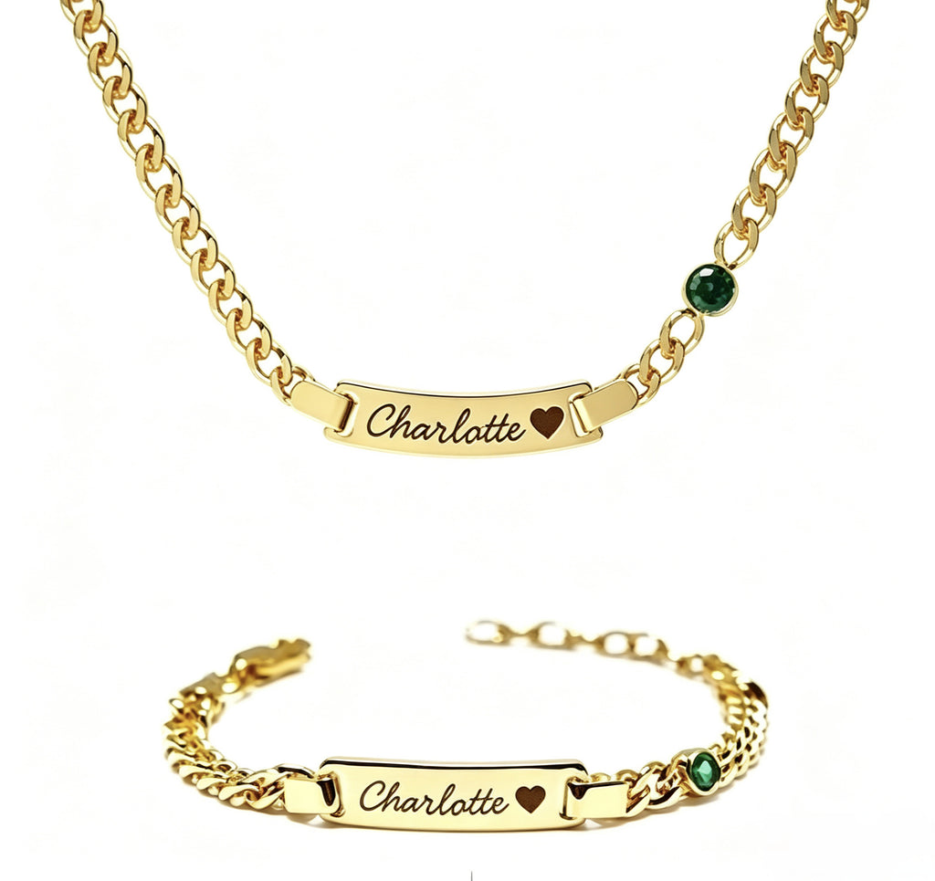 Edelstahl-Halskette mit Gravur | LuxeStyle