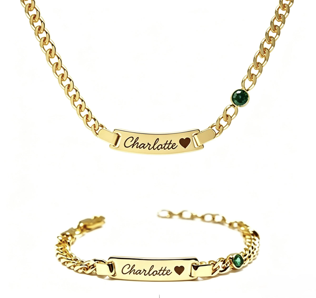 Edelstahl-Halskette mit Gravur | LuxeStyle