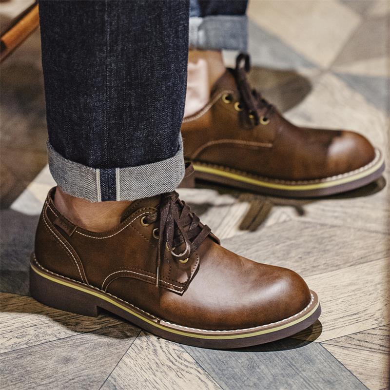 Retro Britische Casual Lederschuhe für Herren – Bild 3 | LuxeStyle