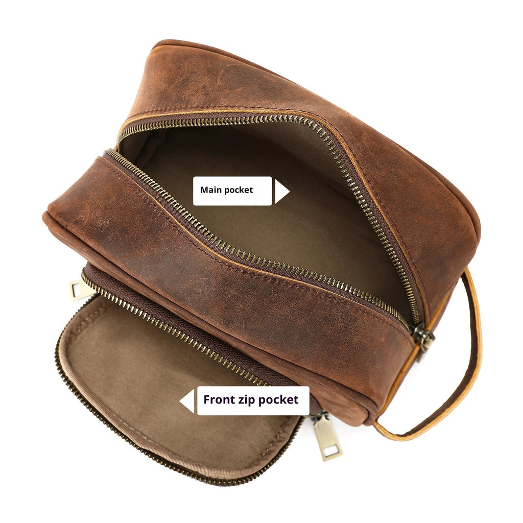 Crazy Horse Leder Vintage Handtasche