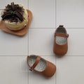 Warmes Velcro-Leder-Schuh für Baby Mädchen