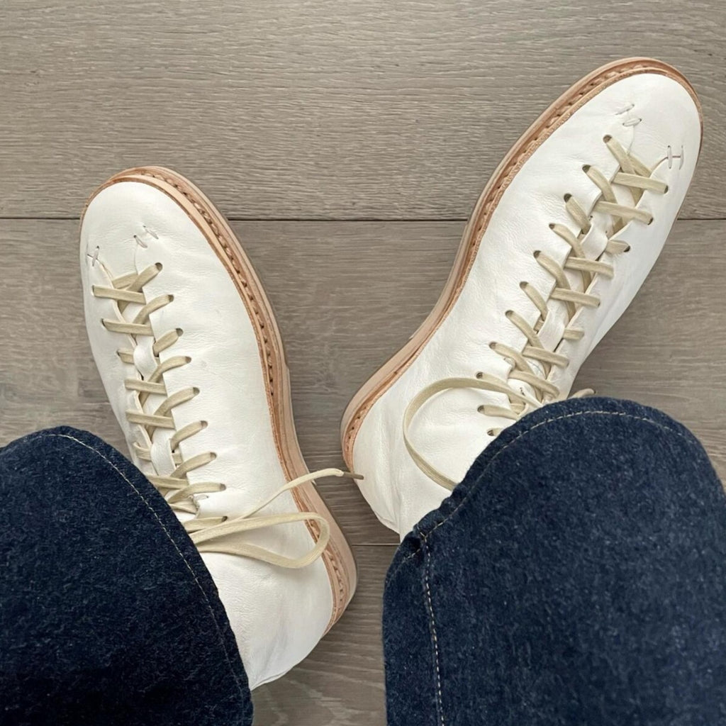 Leder-Freizeitschuhe mit Plateau – Bild 6 | LuxeStyle