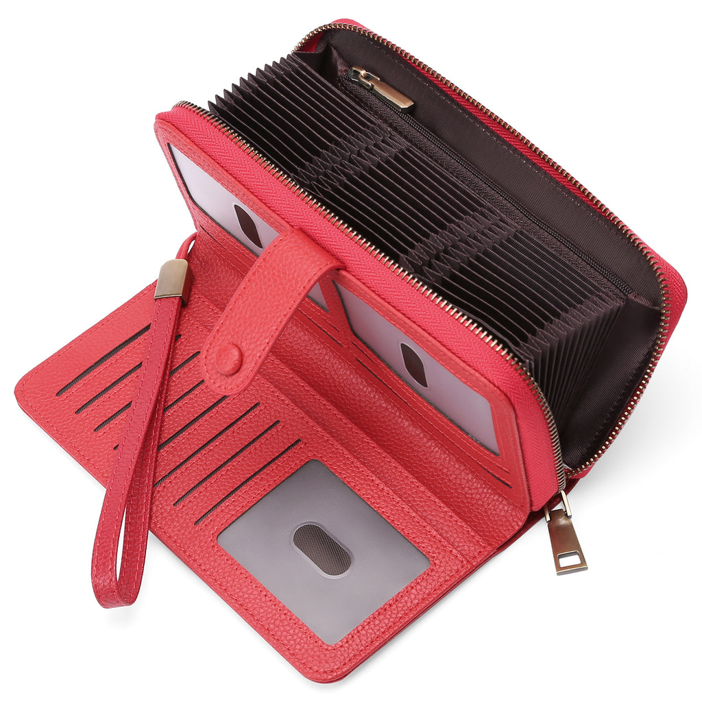 Erweiterbarer Kartenhalter Damen Langwallet | LuxeStyle