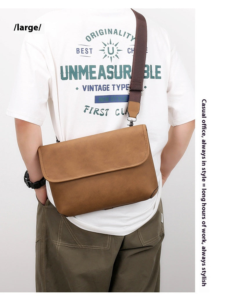 Umhängetasche für Herren, Kontrastfarben