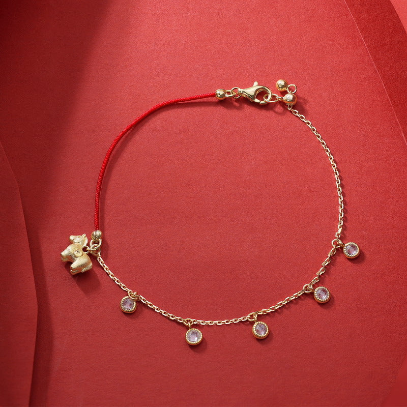 Armband Silber Halbseil, Halbketten-Design | LuxeStyle