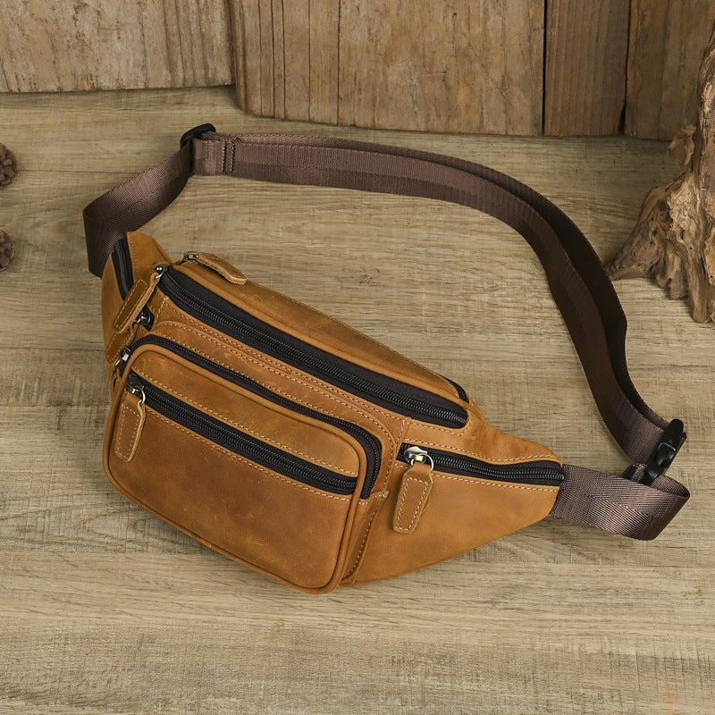 Herren-Bauchtasche aus Vollnarbenleder – Bild 2 | LuxeStyle