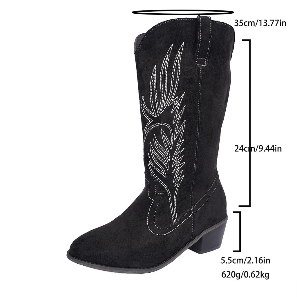 Suede-Stiefel für Herbst und Winter