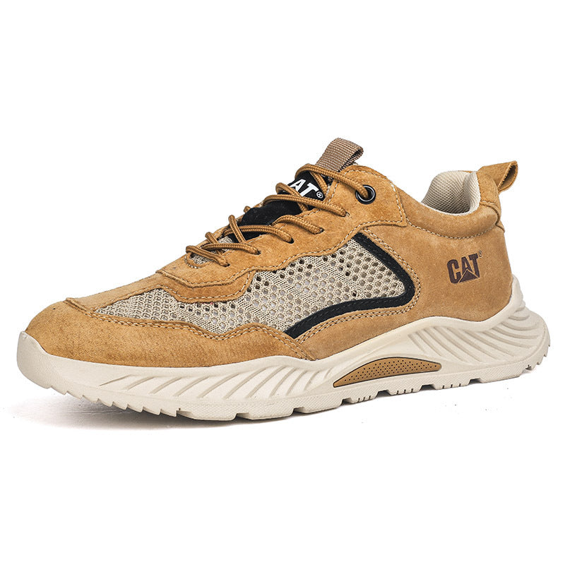 Atmungsaktiver Herren-Sneaker aus Mesh und Leder – Bild 12 | LuxeStyle