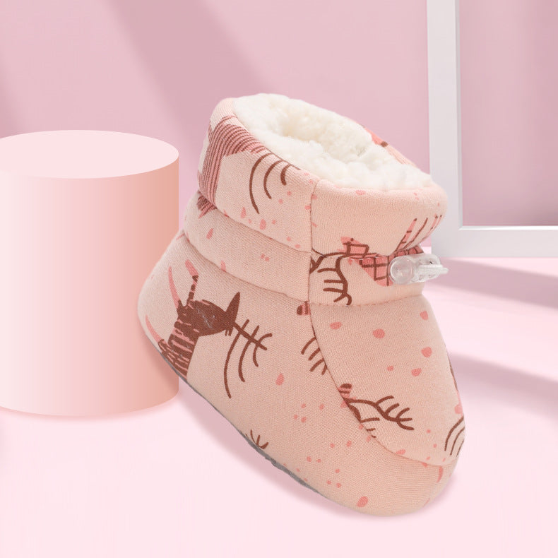 Warme Baby Winterstiefel mit Cartoon-Motiven