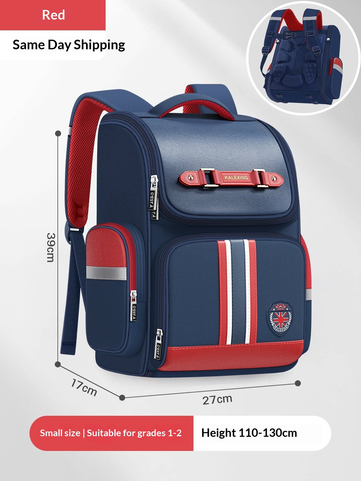 Grosser wasserdichter Rucksack für Grundschüler | LuxeStyle