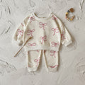 Baby- und Kleinkind-Set mit Schleifenmuster – Bild 2 | LuxeStyle