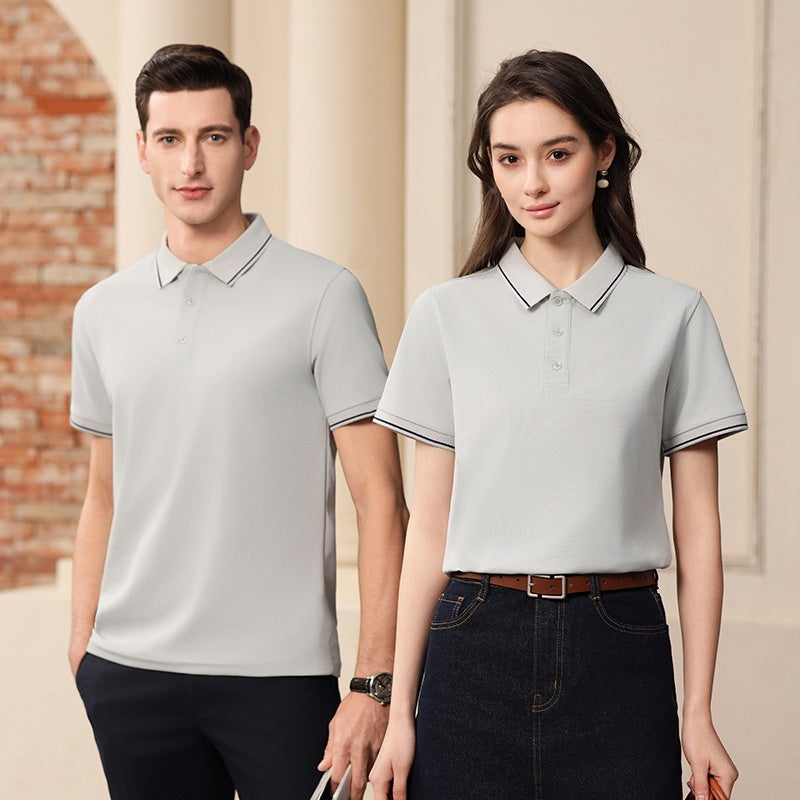 Antibakterielles Polo-Shirt mit Revers – Bild 2 | LuxeStyle