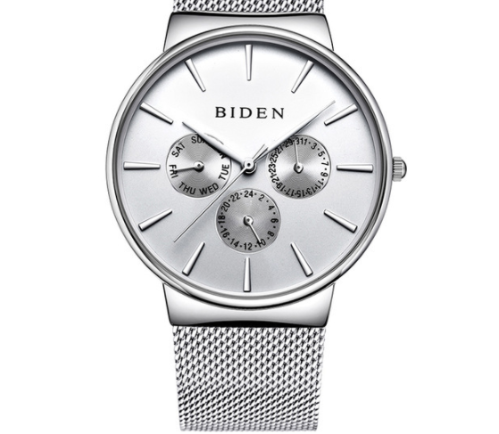 Herren Kalender Uhr mit Mesh-Armband – Bild 10 | LuxeStyle