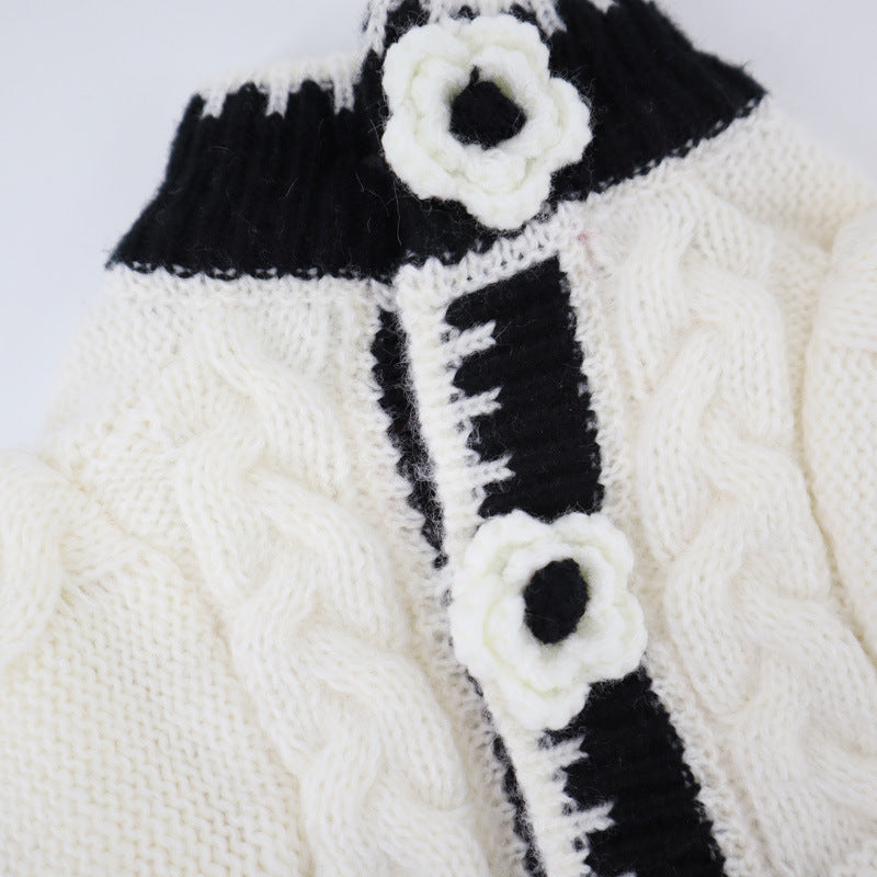 Schwarzer/Weisser Hundesweater Herbst – Bild 8 | LuxeStyle