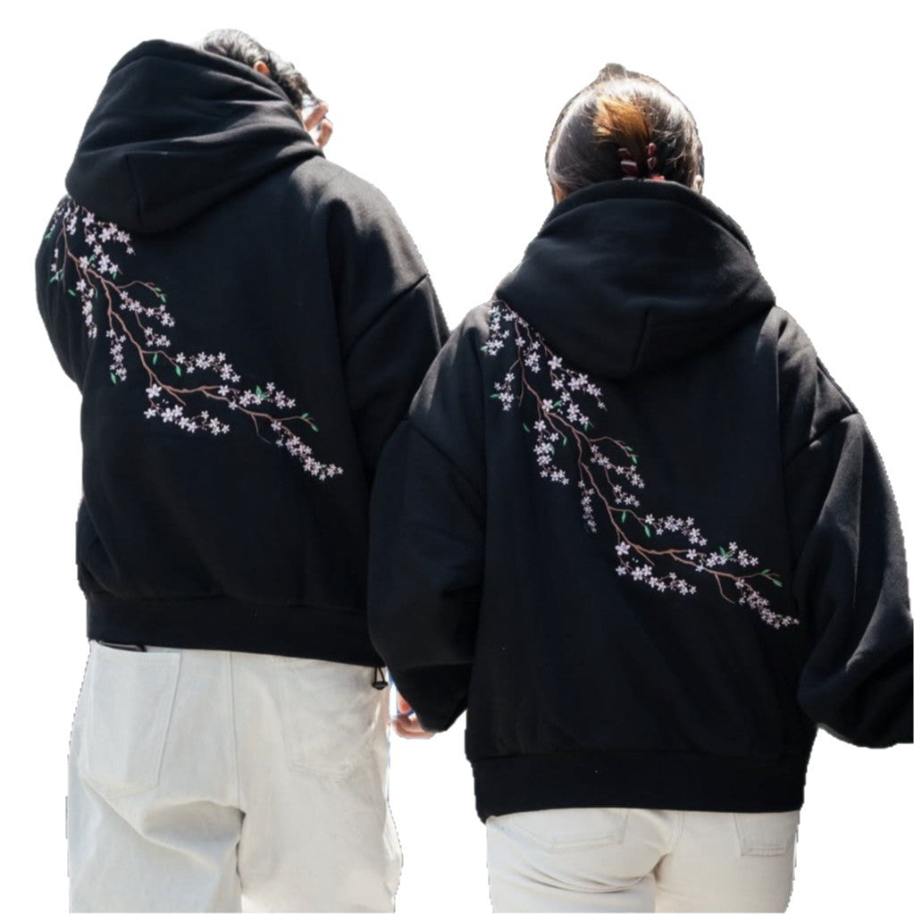 Hoodie Kirschblüte Street Hip Hop Retro