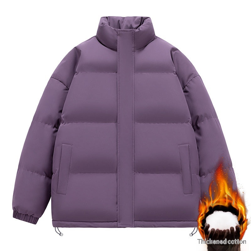 Gefütterte Herrenjacke mit Stehkragen