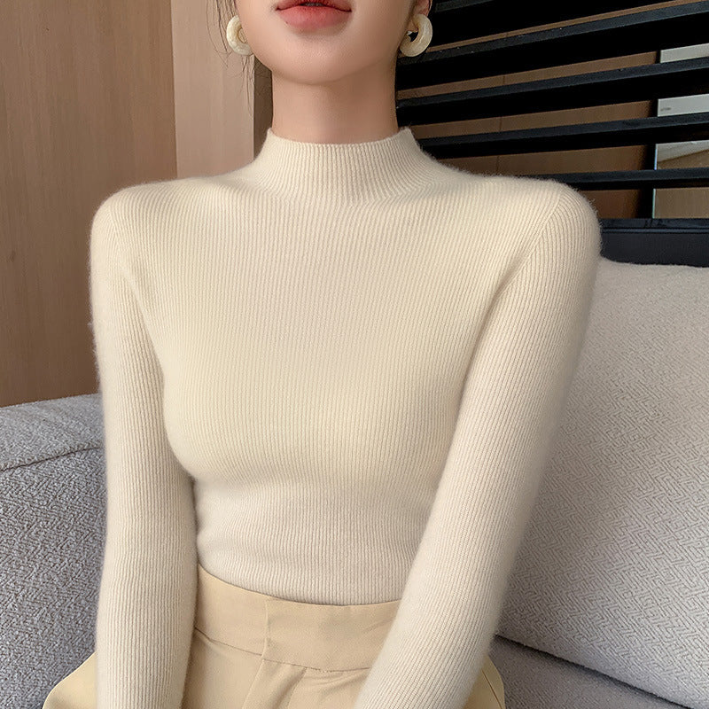 Eleganter Rollkragenpullover aus Wolle
