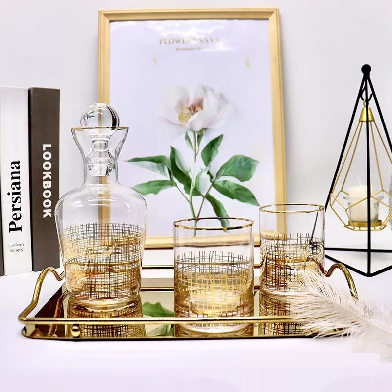 Bar-Set mit Golddraht-Glas – Bild 3 | LuxeStyle