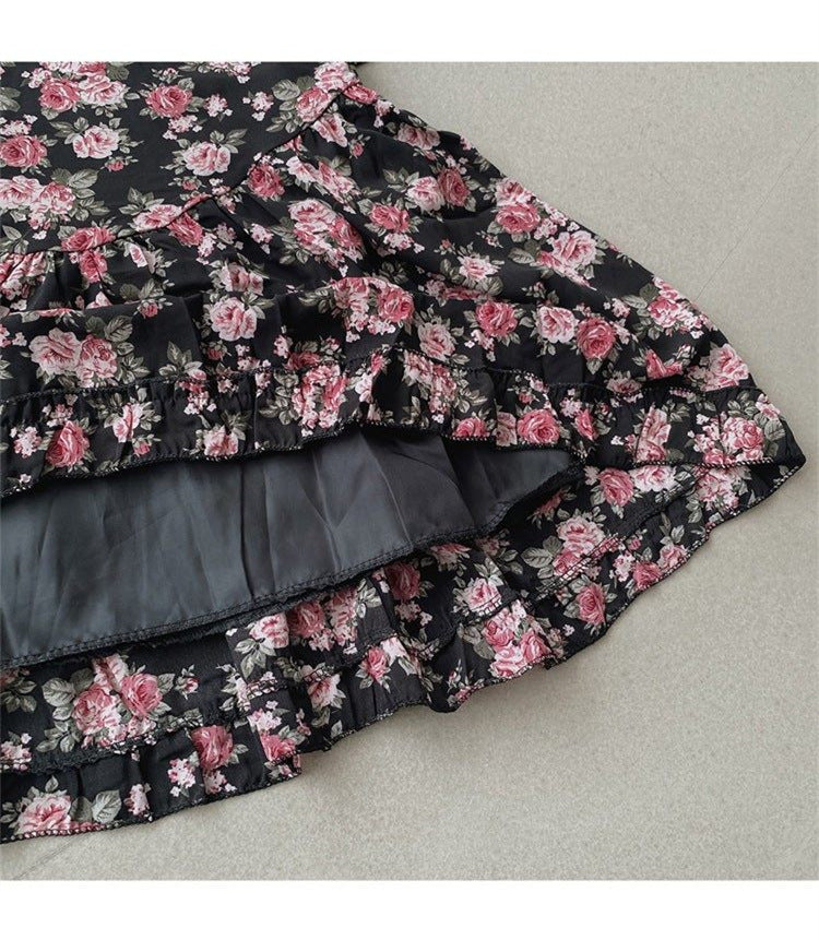 Ärmelloses Wickelkleid mit Blumenmuster | LuxeStyle