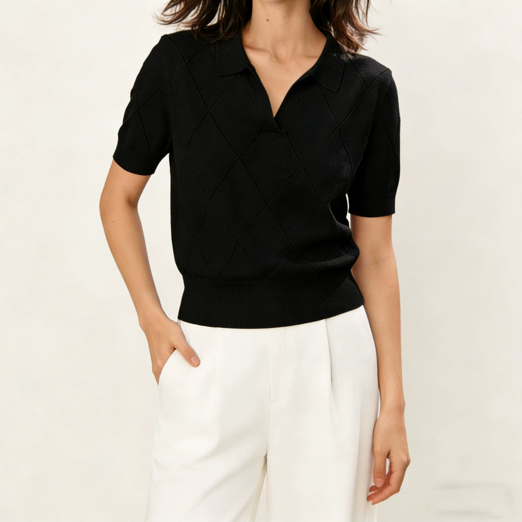 Taille-schmeichelndes Stricktop, Militärgrün, Slim Fit
