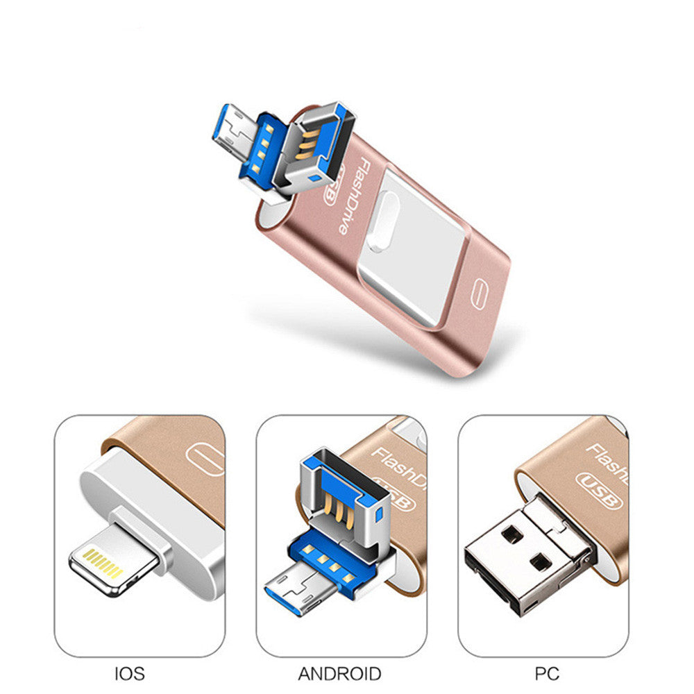 3-in-1 USB-Stick für Smartphone & Computer
