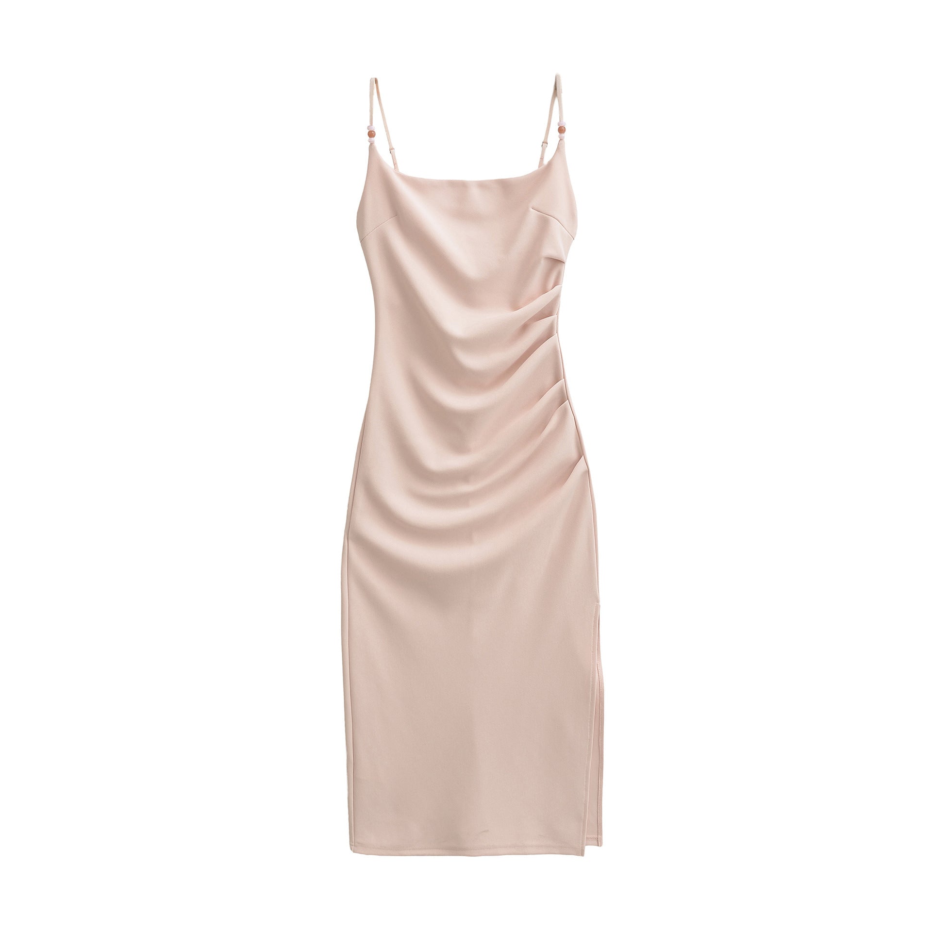Pleated Midi-Kleid