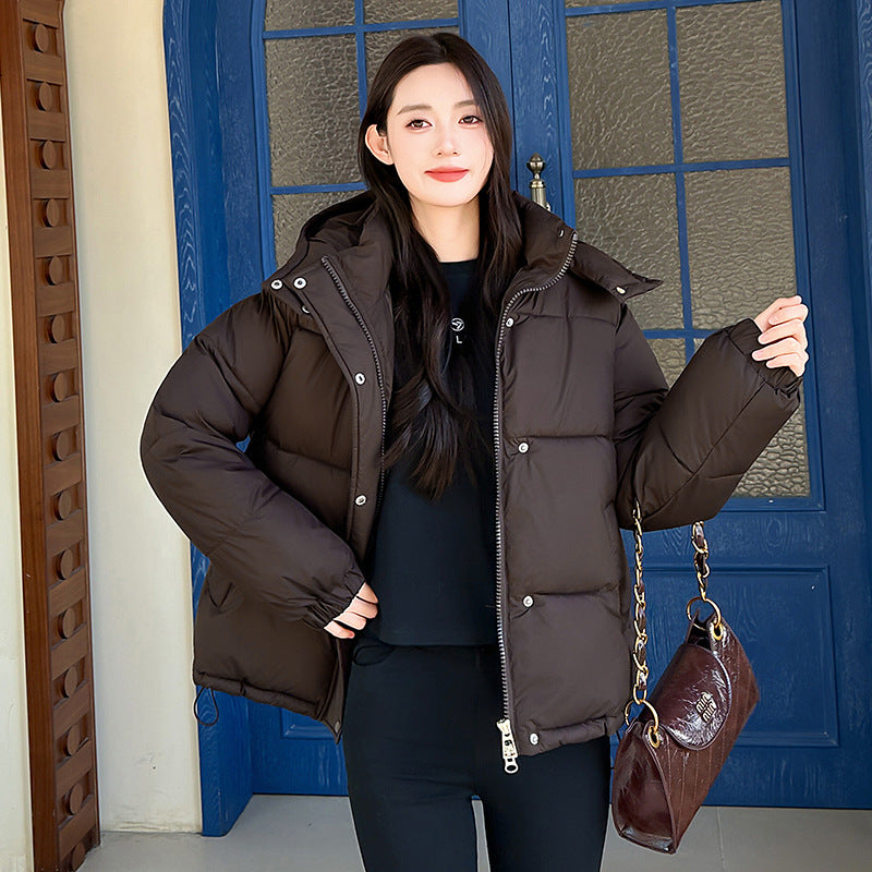 Weitläufiger Pullover mit Kapuze – Bild 9 | LuxeStyle