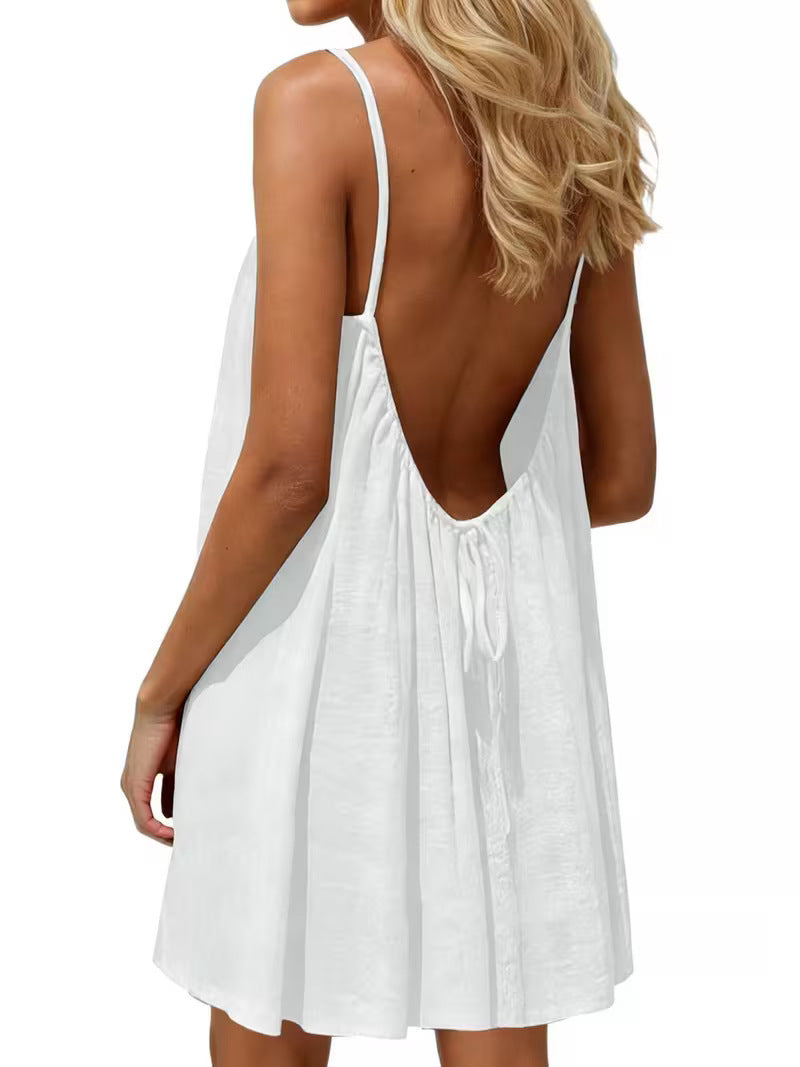 Damen trägerloses rückenfreies Kleid – Bild 14 | LuxeStyle