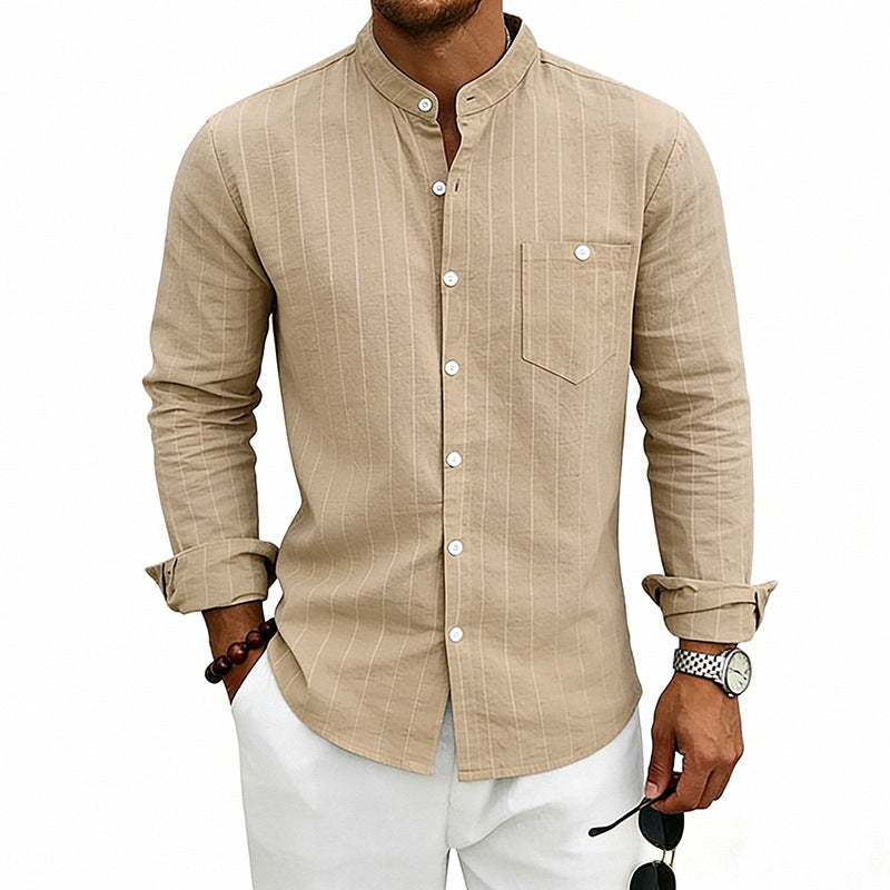 Linen-Jacquard-Hemd – Bild 9 | LuxeStyle