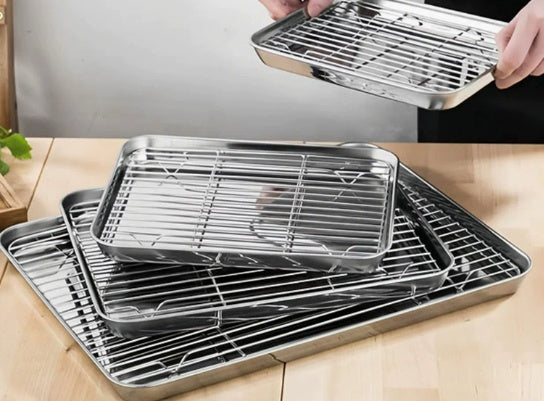 Edelstahl-Abtropfschale, quadratisch – Bild 5 | LuxeStyle