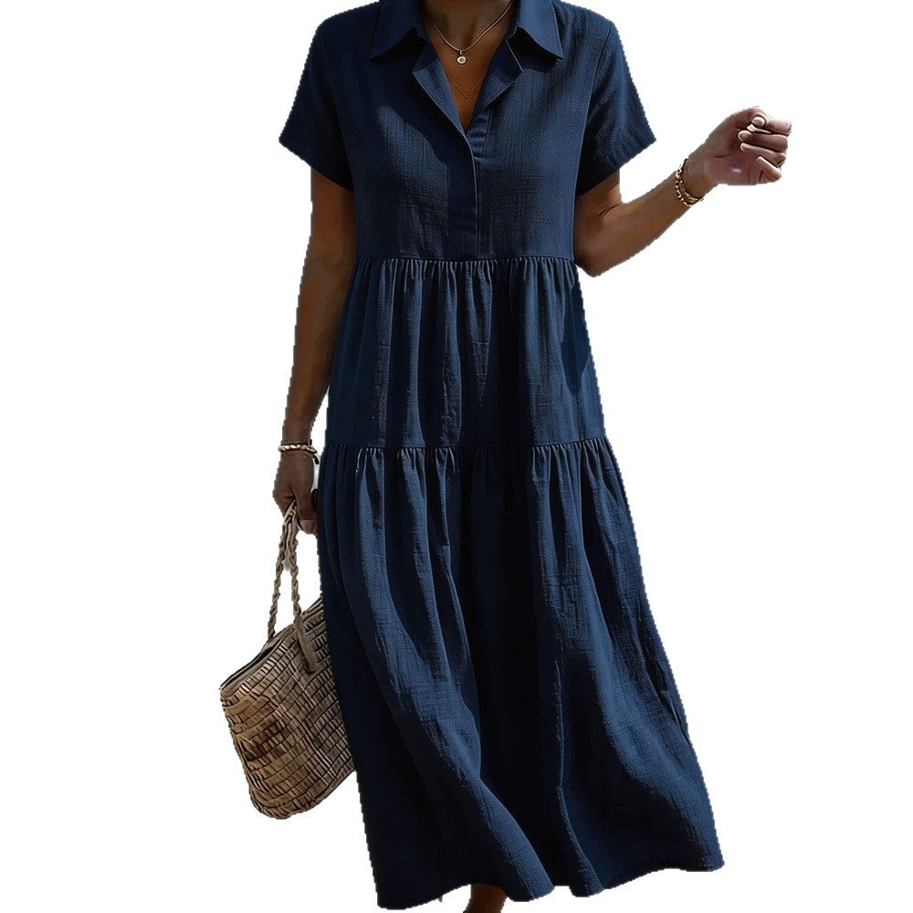 Casual Chic Plissiertes Hemdblusenkleid – Bild 9 | LuxeStyle
