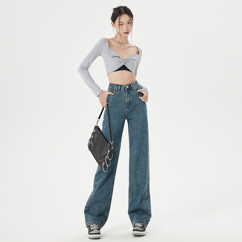 Slim Straight-Leg Jeans im Korean Style – Ansicht 7