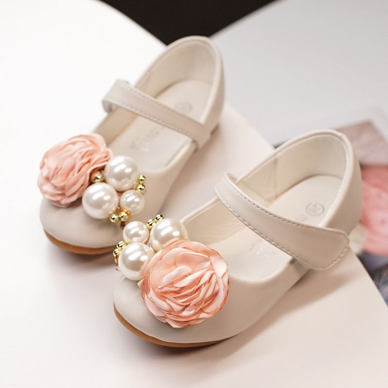 Mädchen Prinzessinnen-Schuhe mit Perlenschleife – Bild 5 | LuxeStyle