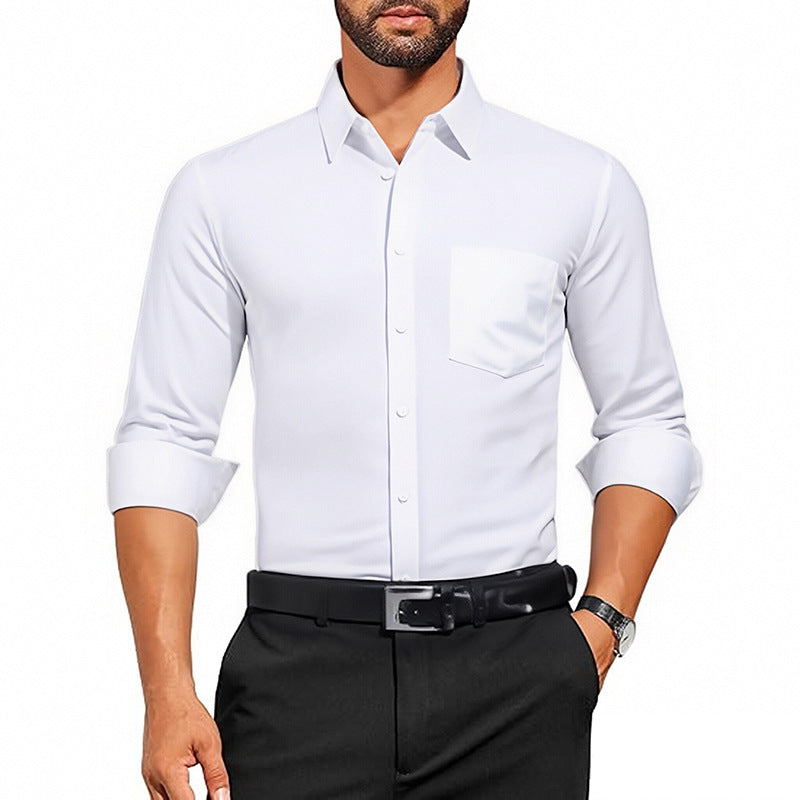 Atmungsaktives Langarmhemd für Herren – Bild 13 | LuxeStyle