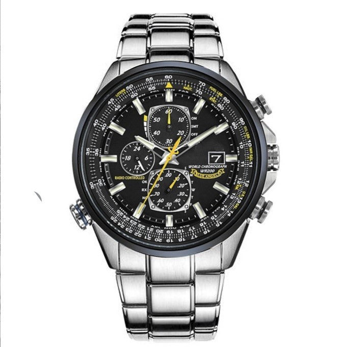 Herrenuhr Stahl Leder