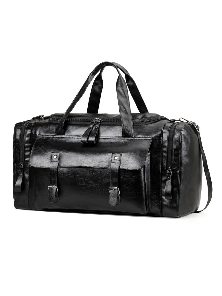 Grosse Retro Herren Schulter- und Reisetasche – Ansicht 2