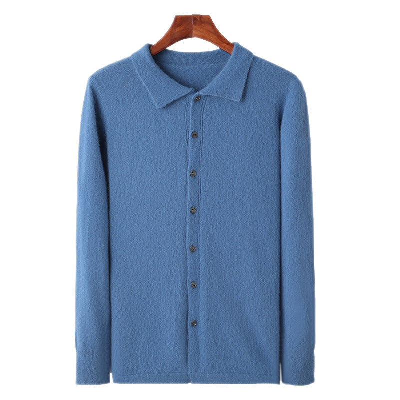 Herren Strickjacke mit Polokragen – Bild 8 | LuxeStyle