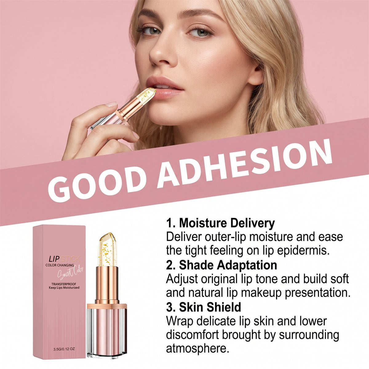 Goldfolie Temperaturwechsel-Lippenstift – Bild 5 | LuxeStyle