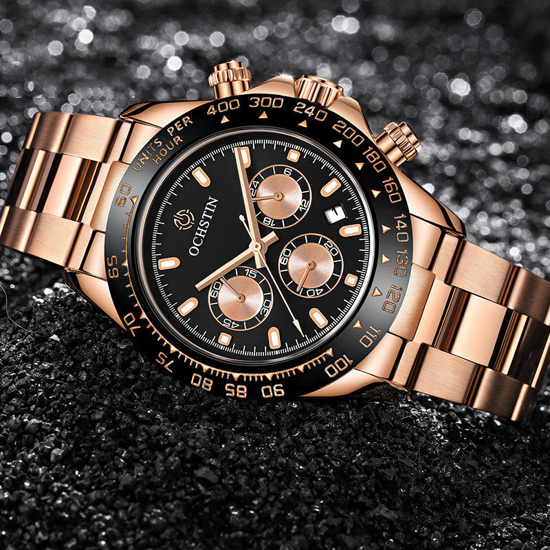 Multifunktions-Edelstahl-Uhr – Bild 5 | LuxeStyle