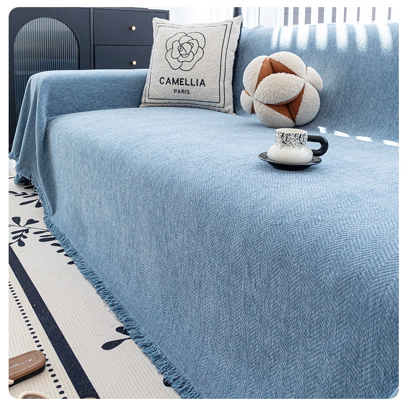 Sofa-Überzug mit Blättermuster
