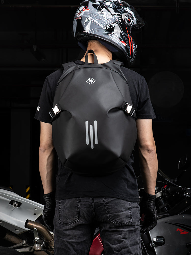 Motorrad Rucksack mit Helmfach – Bild 4 | LuxeStyle