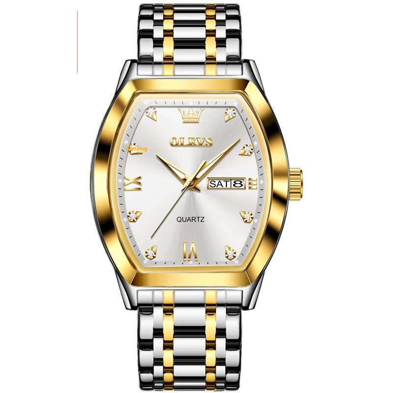 Quarz-Armbanduhr für Herren im Business-Stil