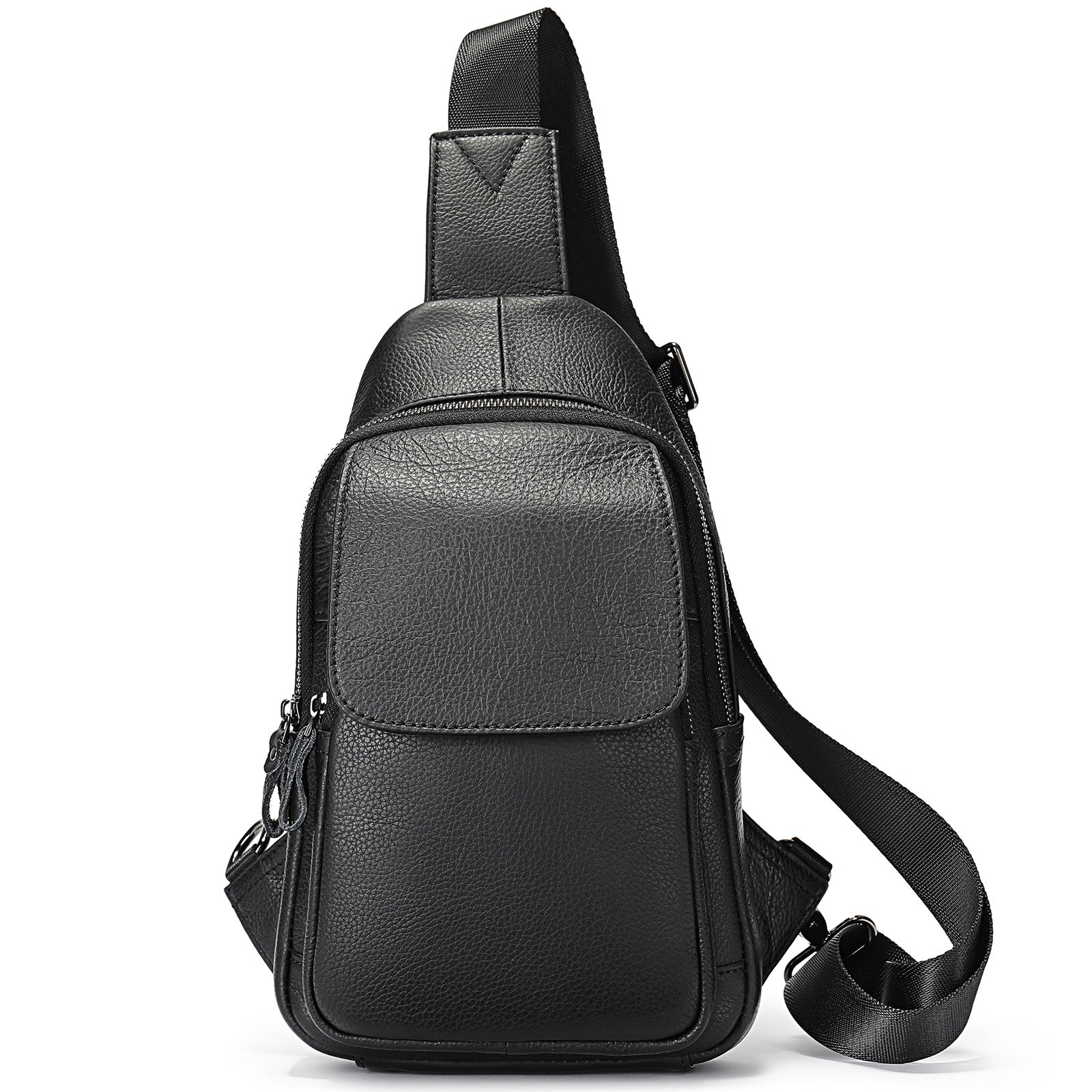 Brusttasche aus Vollnarbenleder für Herren