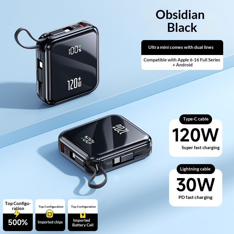 Mini Powerbank 20000 mAh, 120W Super Fast Charging