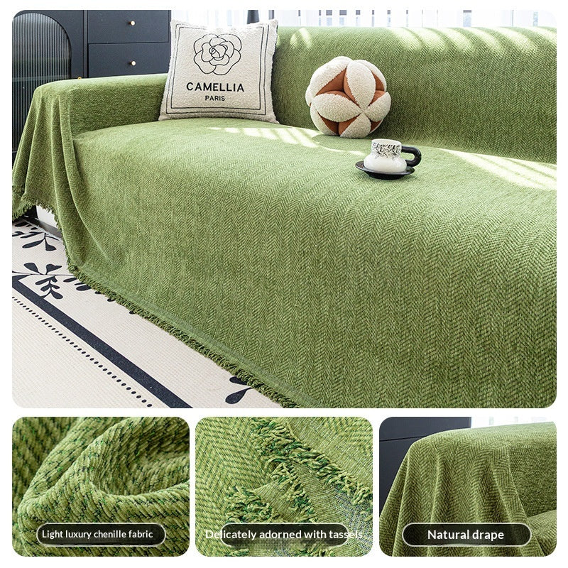 Sofa-Überzug mit Blättermuster